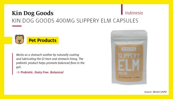 Kin Dog Goods 400mg Slippery Elm Capsules 