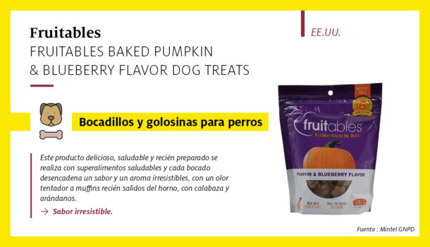 Fruitables Baked Pumpkin & Blueberry Flavor Dog Treats