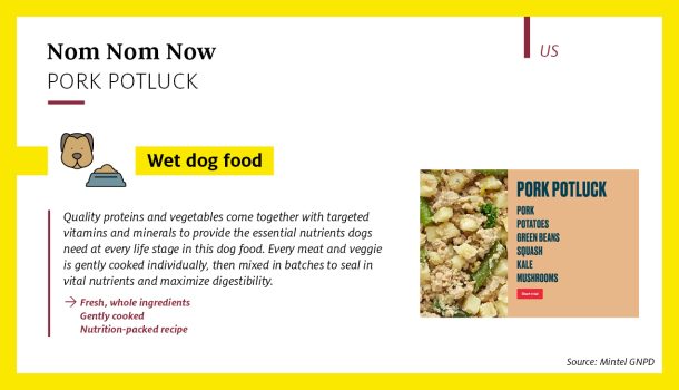 Global pet food giant Mars acquired Nom Nom Now in 2022, a brand that creates tailored cold, fresh meals.